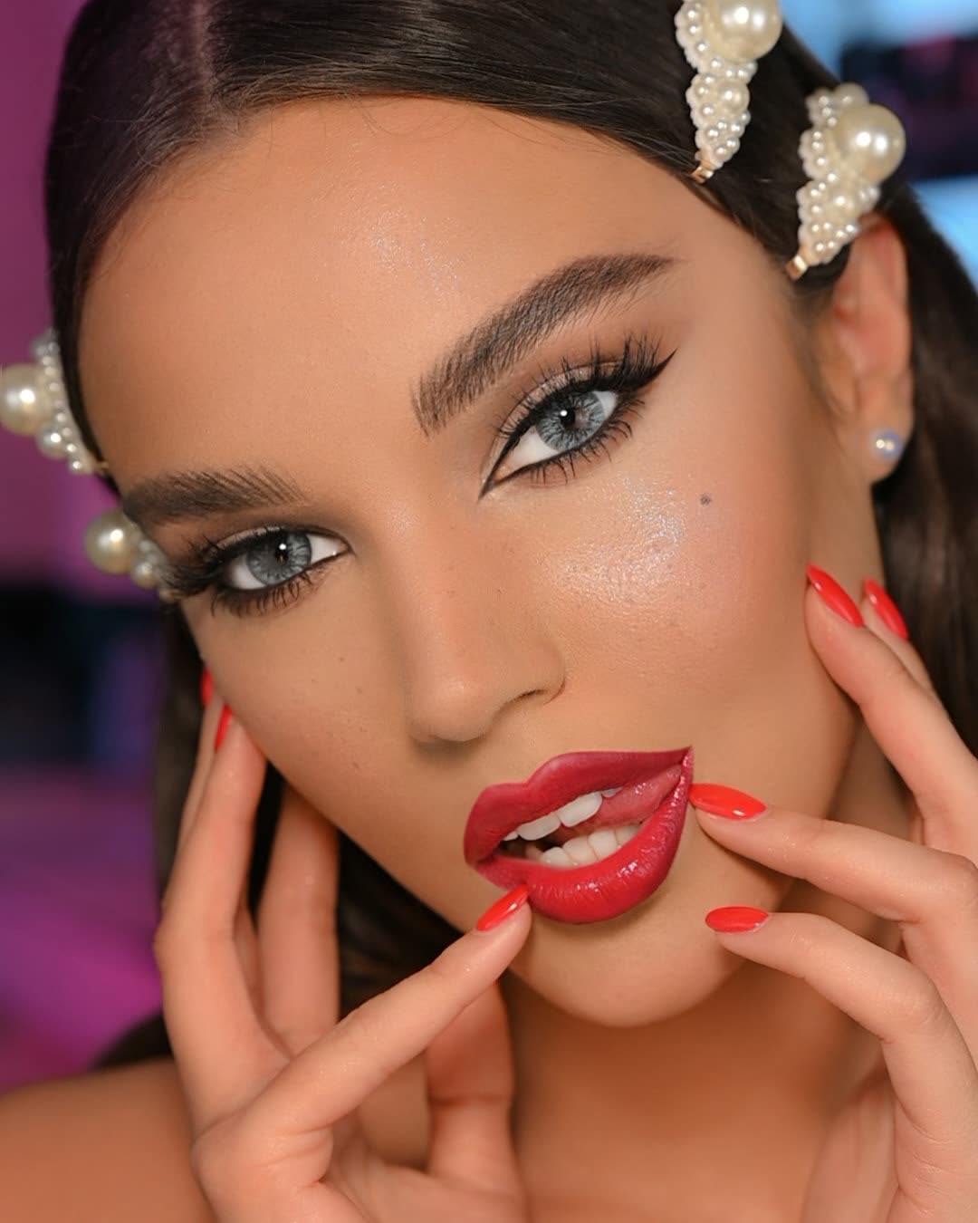 Studio client makeup